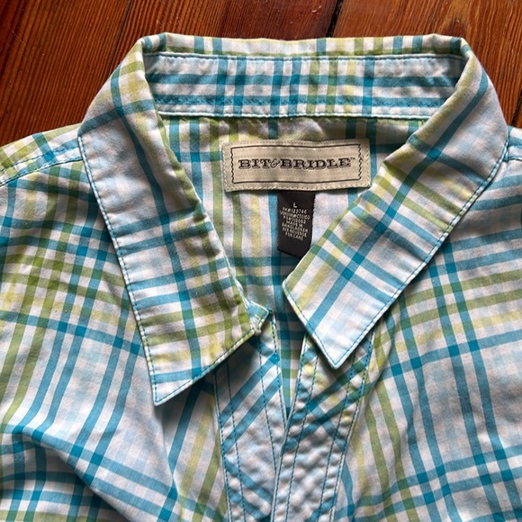 Vintage Bit and Bridle ladies sleeveless blouse, L - Picture 2 of 4